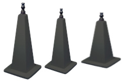 Höhenverstellbare einzelne Stützböcke aus Spezialgusseisen für Messplatten ab einer Größe von 1000 mm x 600 mm. Verschiedenen Höhen zum erreichen der passenden Arbeitshöhe.