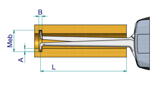 Innenmessgerät, digitaler Schnelltaster 70,0 mm - 120,0 mm