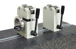 Abrollböcke Paar in schwerer Ausführung höhenverstellbar für Werkstücke Ø 10 - 110 mm