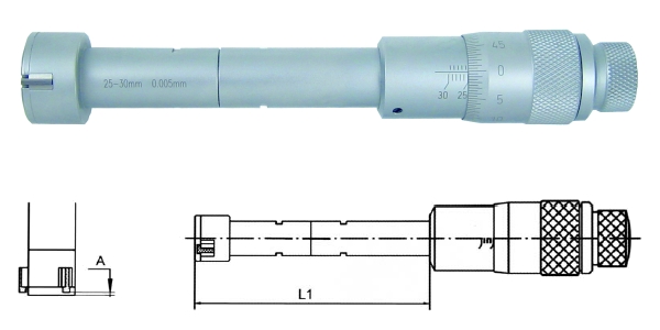 3 - Punkt Innenmessschraube 30 - 40 mm