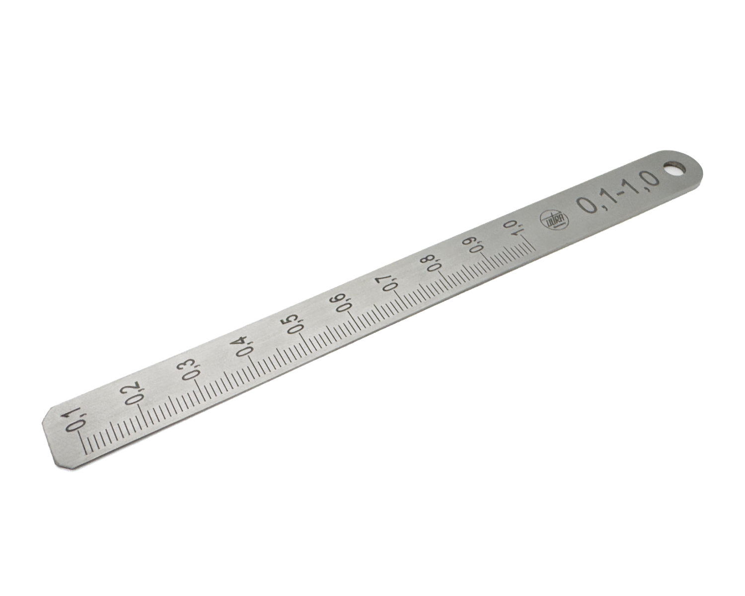 Messkeil aus rostfreiem Stahl blank