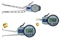 Mechanisch analoge und elektronische  Schnelltaster zur Innenmessung Innenmessgeräte von Nuten, Messbereich bis 100 mm
