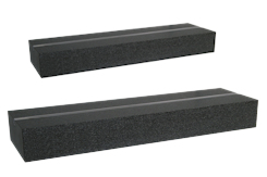 Messbänke aus Naturhartgestein Granit-Messbänke nach DIN 876/1 für den individuellen Aufbau von Rundlaufprüfvorrichtungen. Grundplatte Granitmessbank mit T-Nut 14H7 in Längen von 800 mm bis 4000 mm.