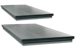 Richtplatten in verschiedenen Größen aus verschleissfestem Spezialguss mit Stahlzusatz. Die Oberflächen und Seitenflächen sind fein gehobelt. Richtplatten in massiver Ausführung oder mit Rippenkonstruktion auf der Unterseite für Gewichtsersparnis.